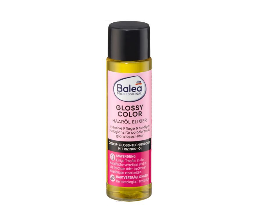 إكسير زيت الشعر Glossy Color – حماية اللون ولمعان فاخر – 20 مل