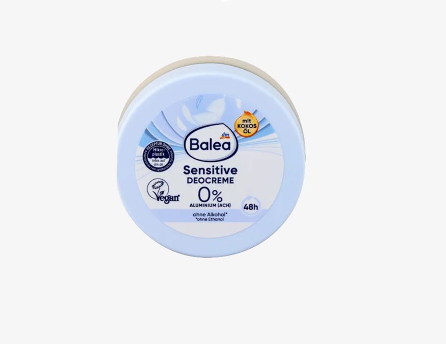 Balea Sensitive Deodorant Cream – Gentle 24H Protection for Sensitive Skin – 50 ml